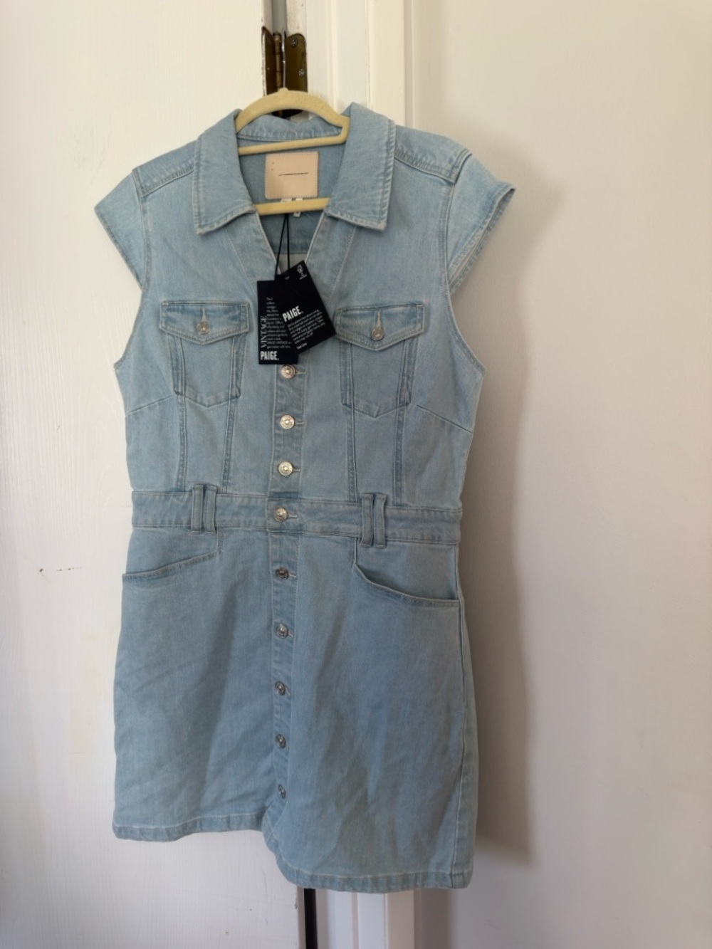NWT Paige Jaxsyn Denim Dress Jolene Pocket Tayla - Picture 7 of 9